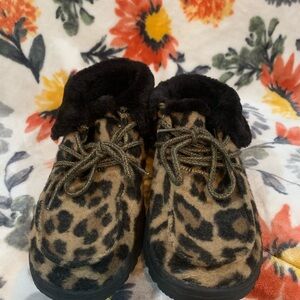 Britt HEYDUDE women's Leopard Print w/ Fur trim